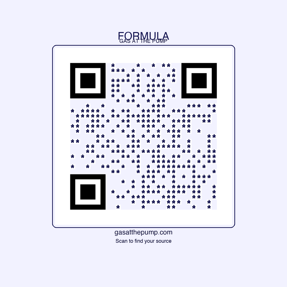 Formula QR sticker