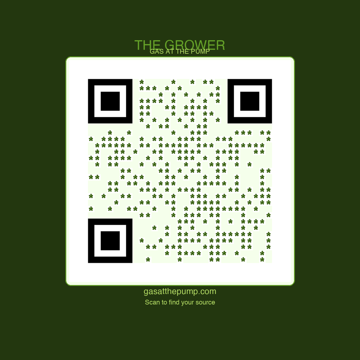 The Grower QR sticker