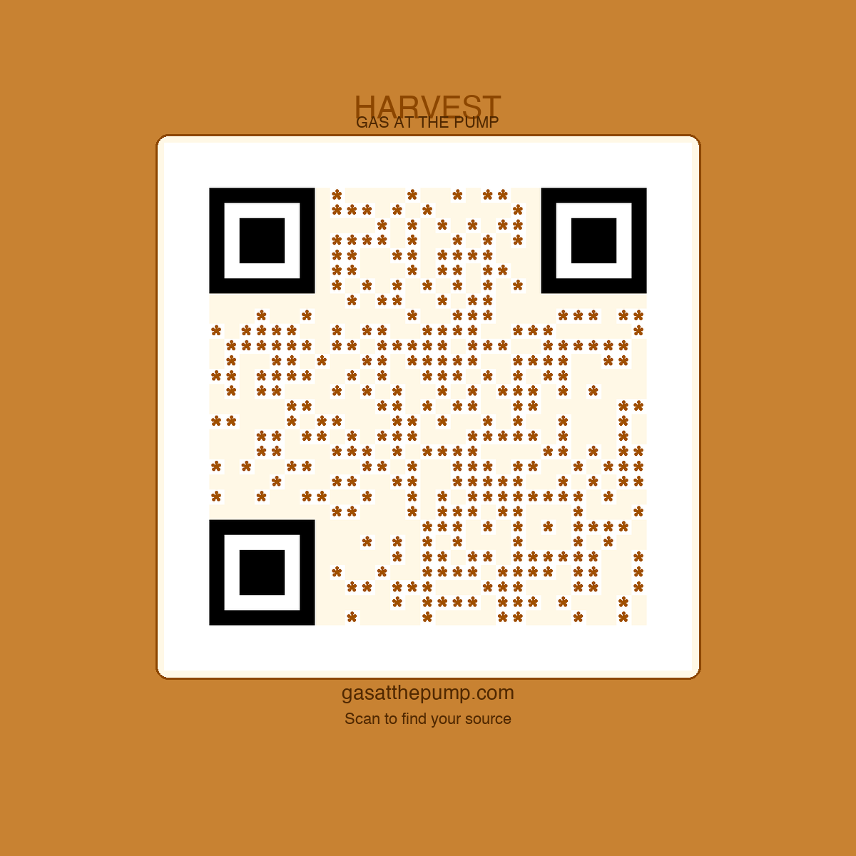 Harvest QR sticker