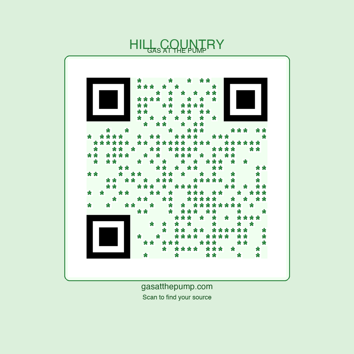 Hill Country QR sticker
