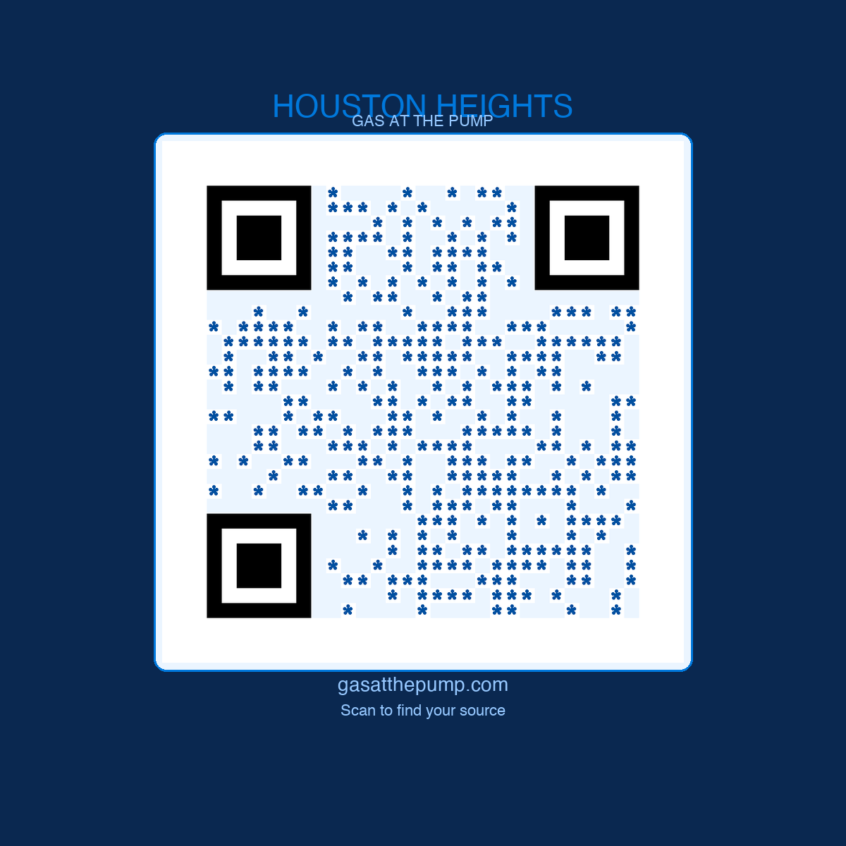 Houston Heights QR sticker