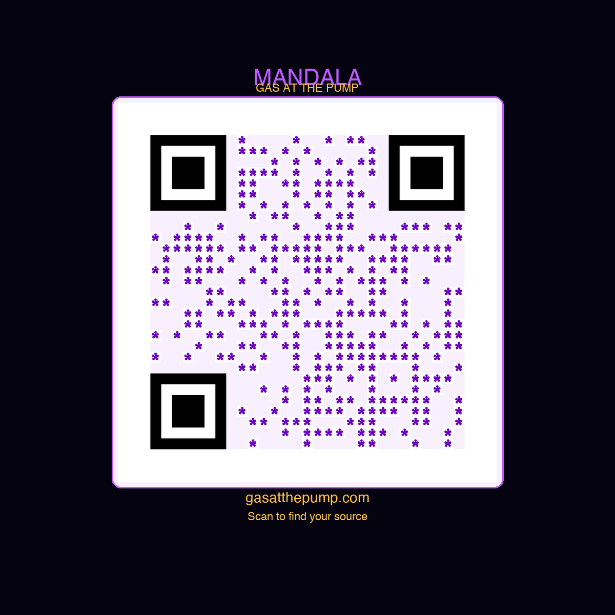 Mandala QR sticker
