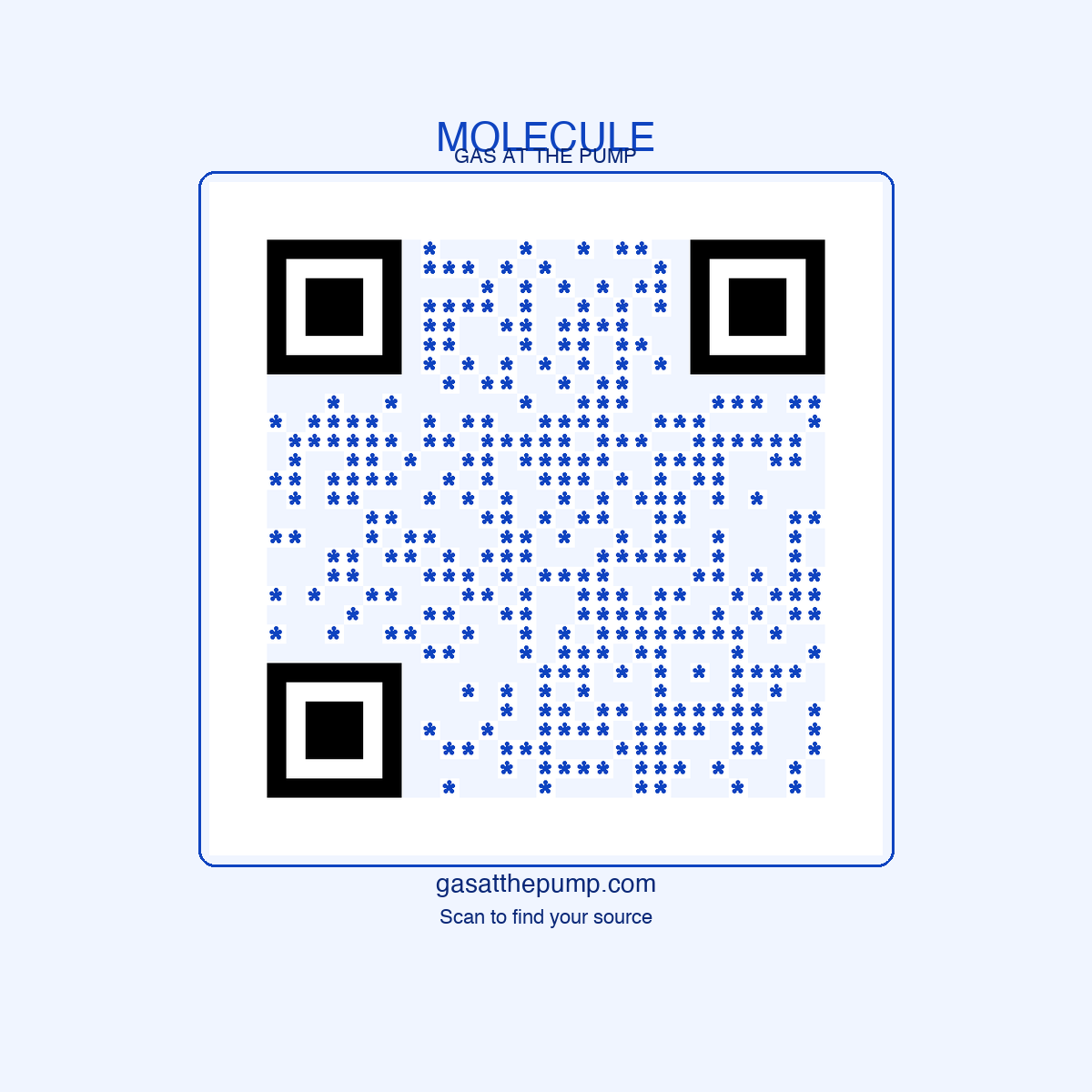 Molecule QR sticker
