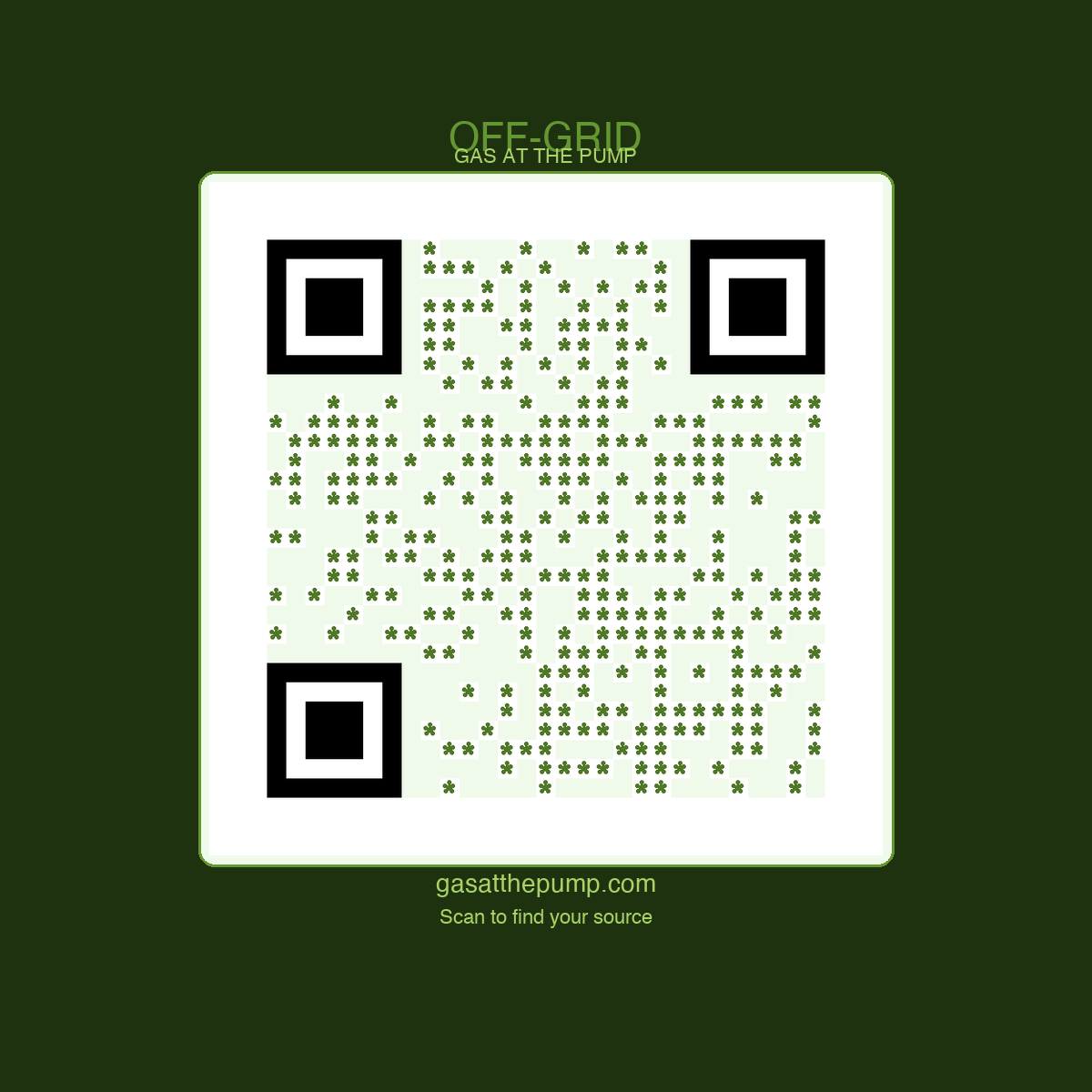 Off-Grid QR sticker