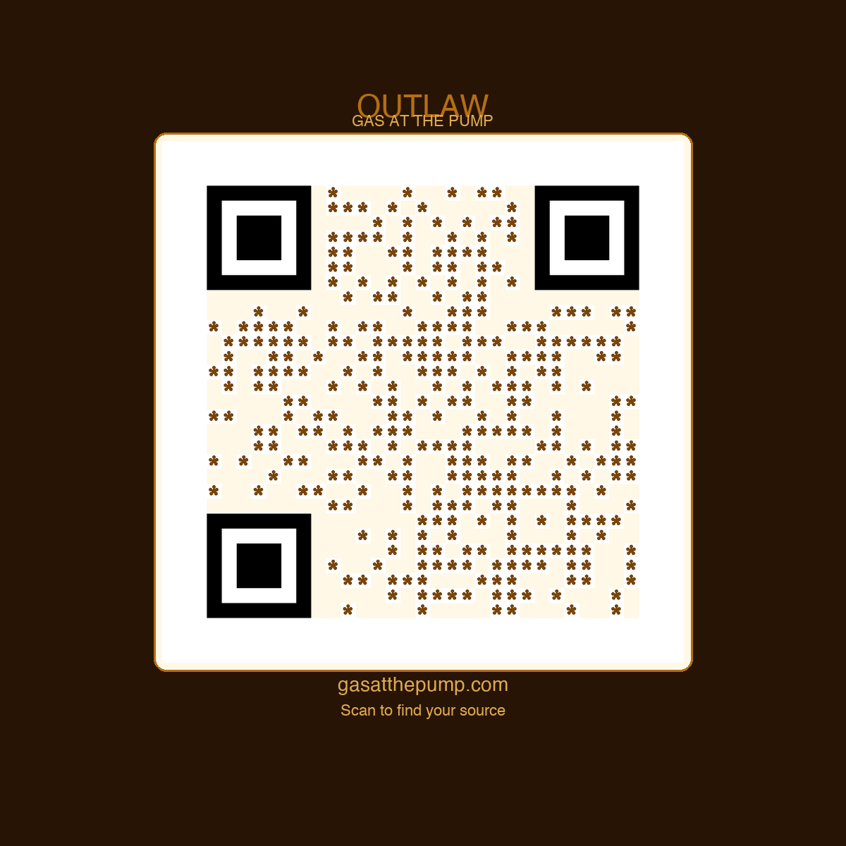Outlaw QR sticker