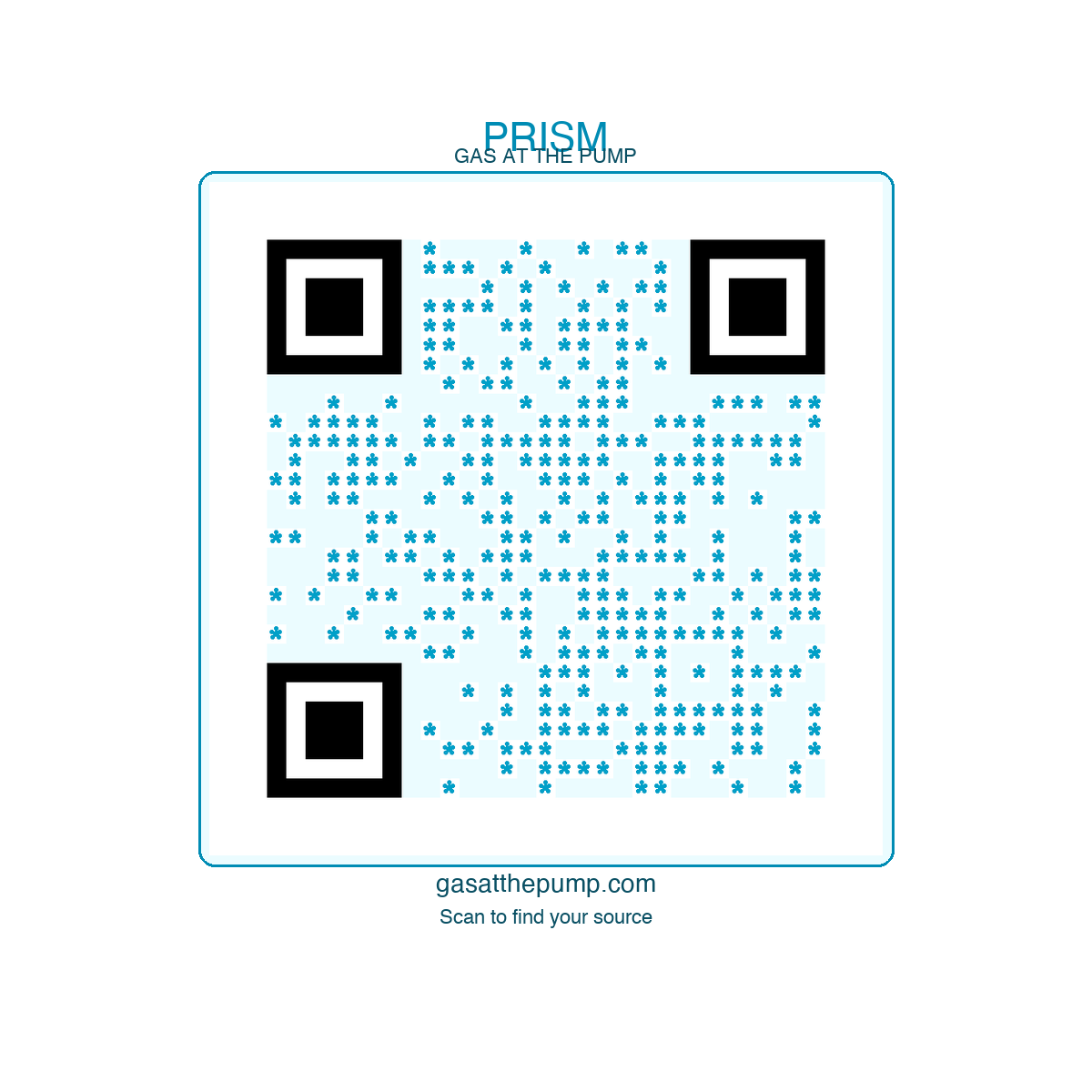 Prism QR sticker