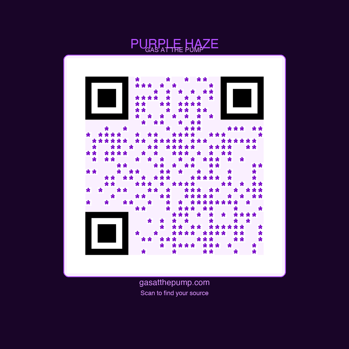 Purple Haze QR sticker