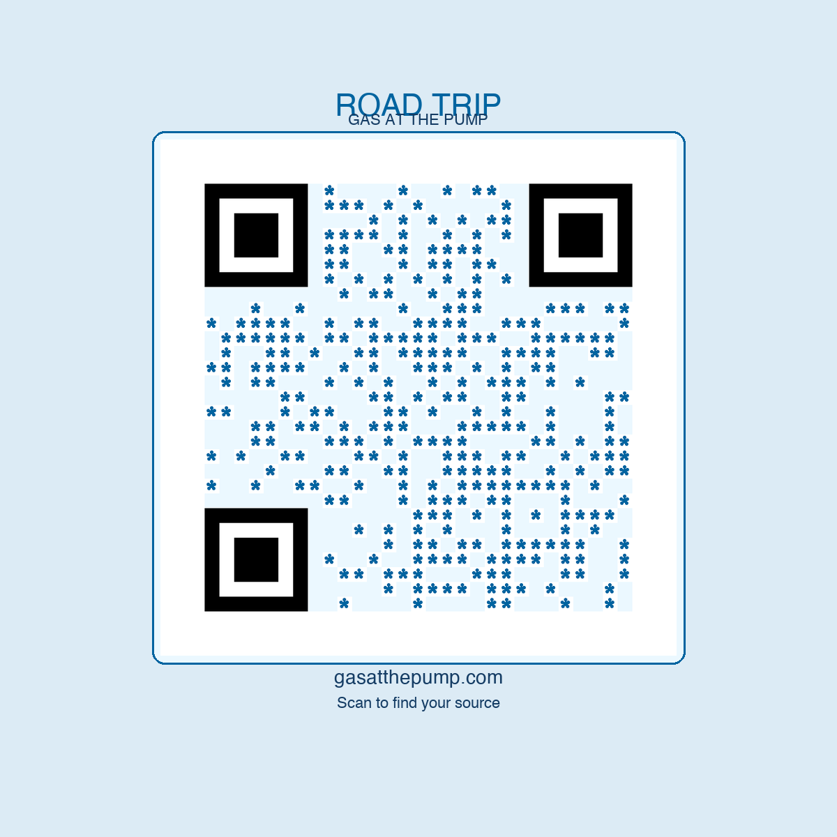 Road Trip QR sticker