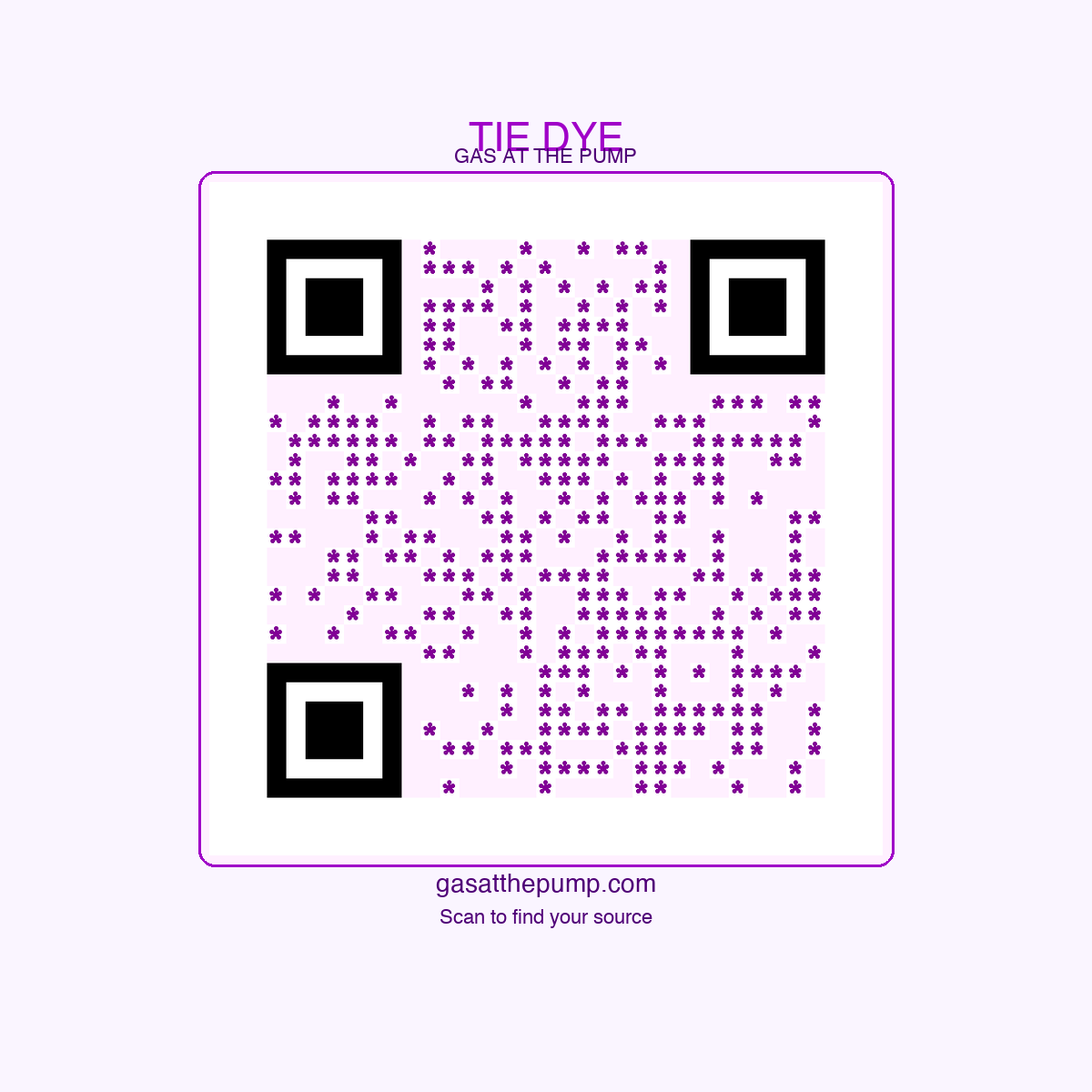 Tie Dye QR sticker