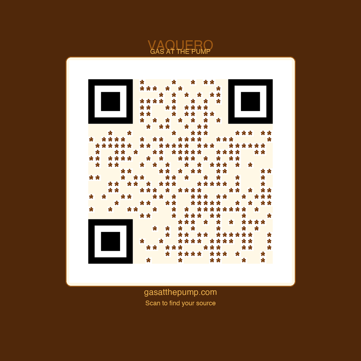 Vaquero QR sticker
