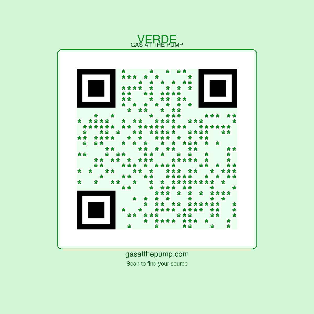 Verde QR sticker